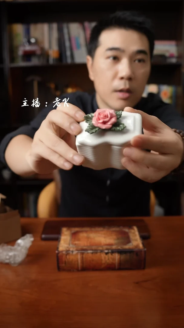 瓷片手捏花-样品-不退不换-391