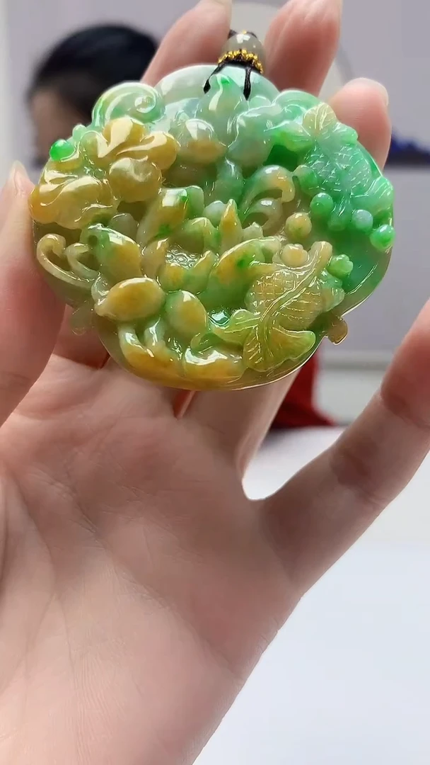 【闪购商品】定制翡翠未镶嵌4902zm-毛货挂件137