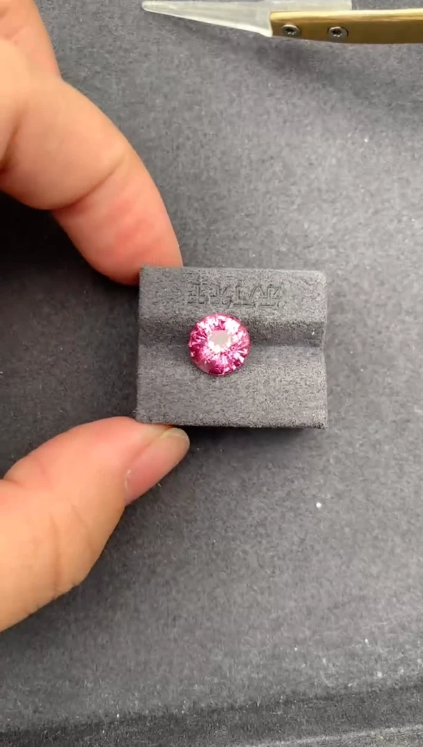 裸石彩色蓝宝石4ct帕帕拉恰 GE 定制