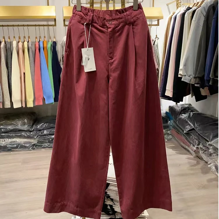 8688后松紧天丝棉舒适百搭直筒长裤