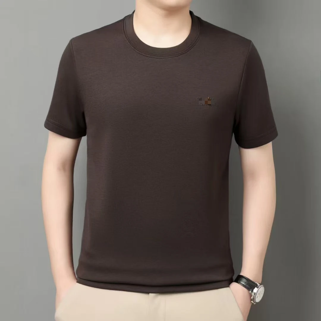 秋冬男士圆领空气棉短袖2521