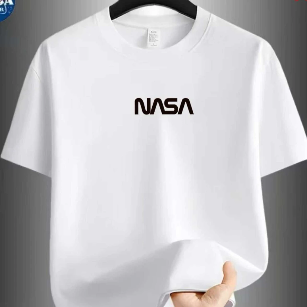 【万针刺绣】NASA联名时尚圆领半袖男女同款情侣潮流百搭短袖