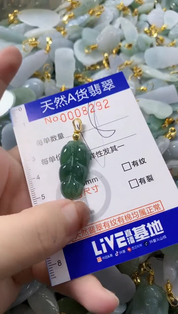 颈饰未镶嵌翡翠天然A货翡翠