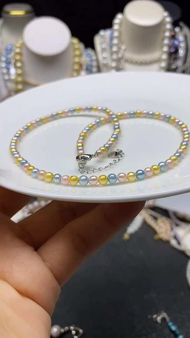 颈饰未镶嵌淡水珍珠多人