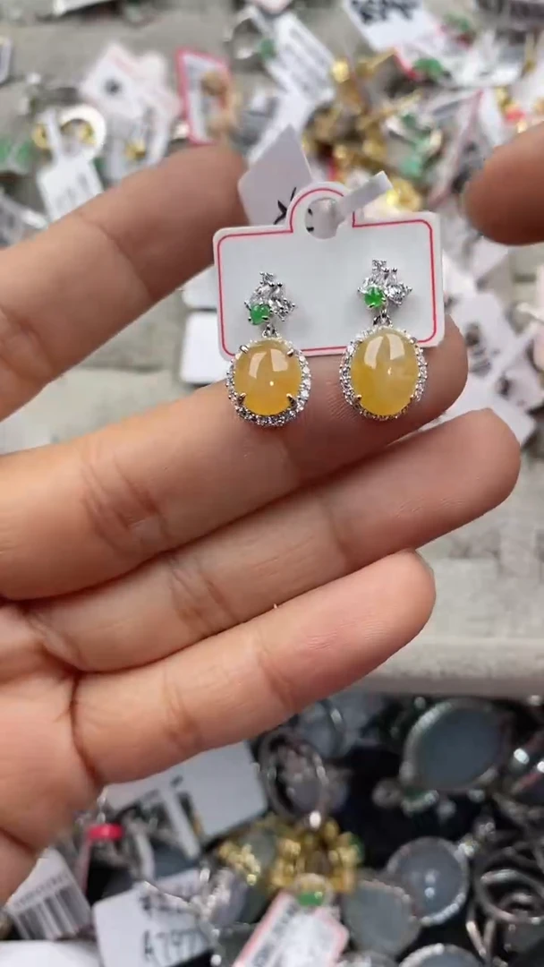 银S925镶嵌戒指翡翠555                 5