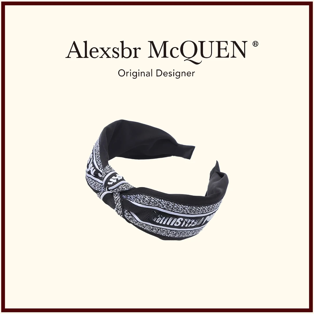 YDD•「发箍」新款印花发箍网红甜美时尚字母百搭发卡方格拼色名族风