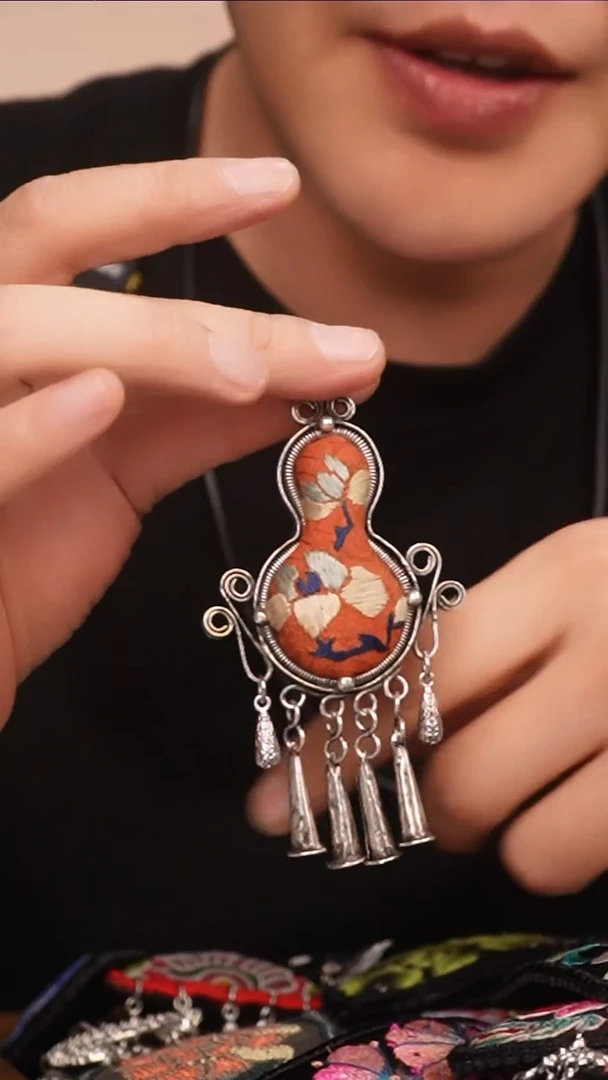 刺绣辫*姐027  高吉文创  直播老绣