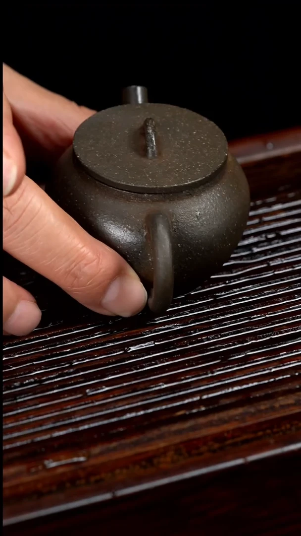 【闪购商品】紫砂茶壶cc黄龙山原矿青灰砂平盖28