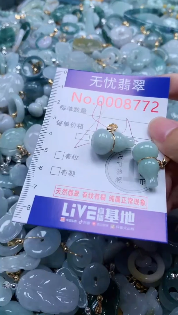 翡翠未镶嵌吊坠(不含链)8772多样性发其一