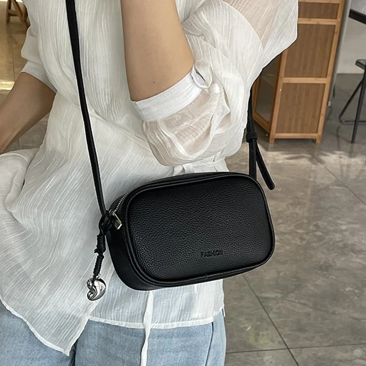 夏天夏季质感小众洋气百搭通勤包包女2025新款黄色拉链斜挎手机包