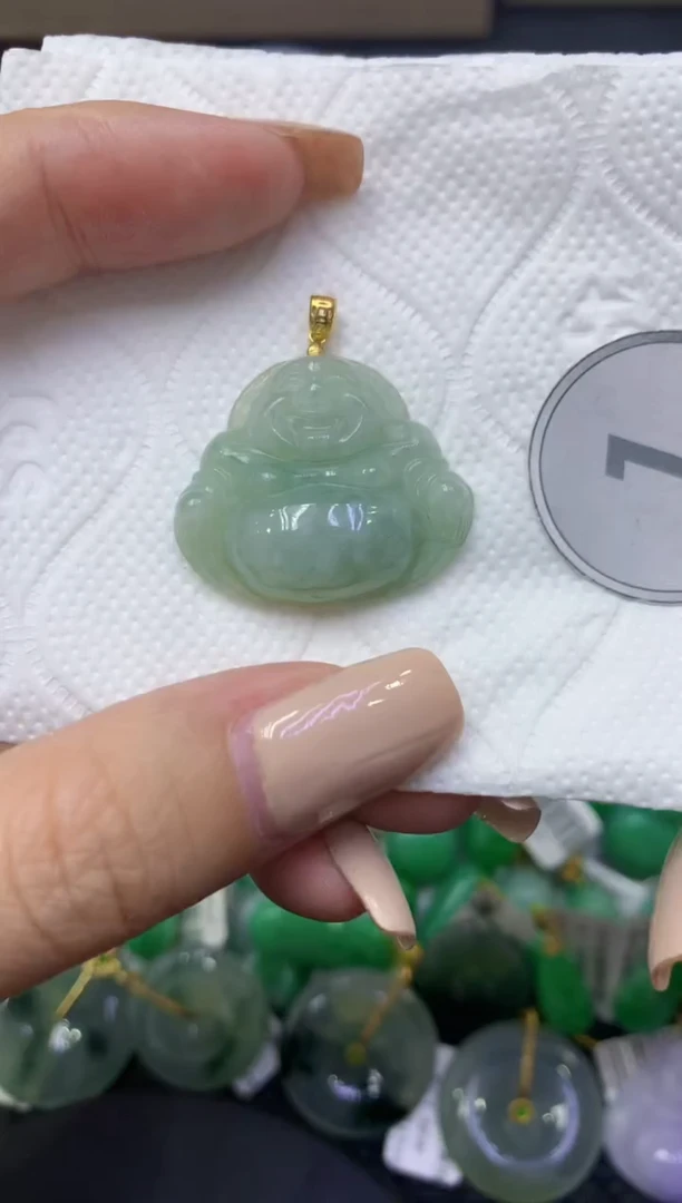 颈饰未镶嵌翡翠天然缅甸翡翠A货