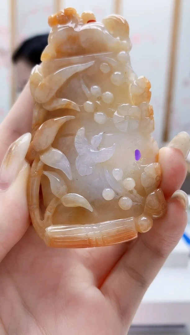 未镶嵌定制翡翠4852jw-毛货挂件62