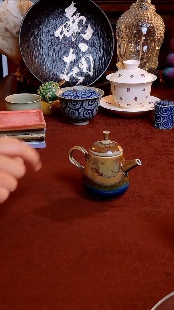 【颜色釉手工壶（微微瑕）】