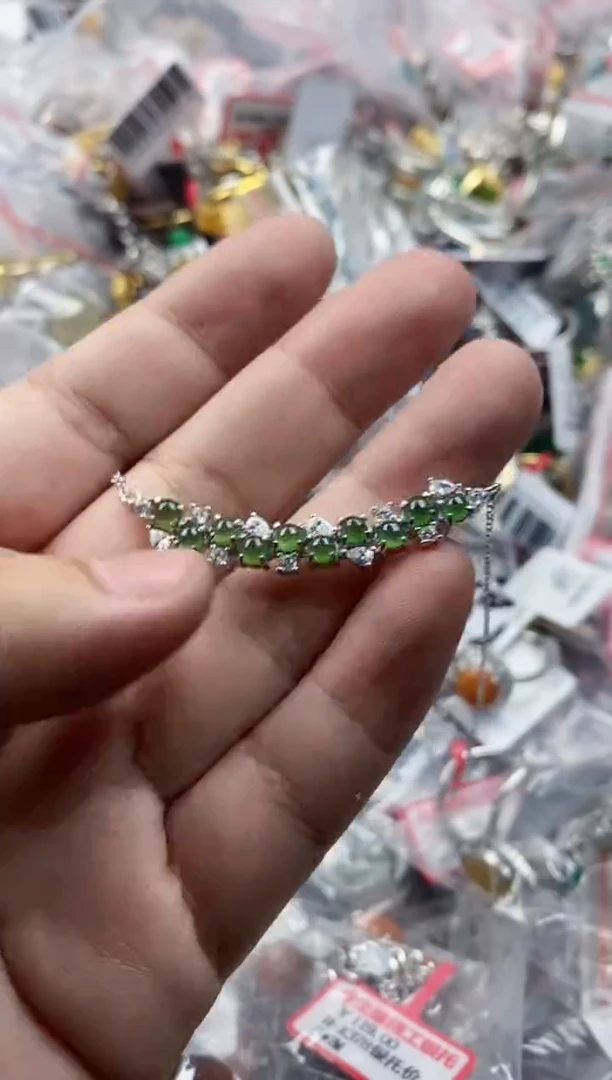 银S925镶嵌戒指翡翠999----5