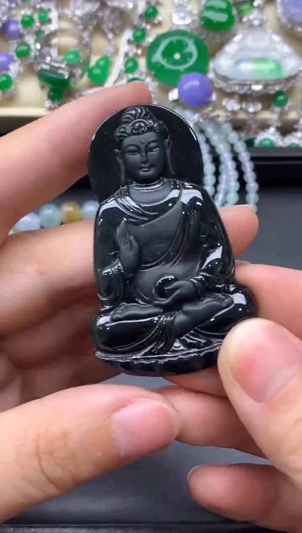 颈饰未镶嵌翡翠555-中国好珍宝