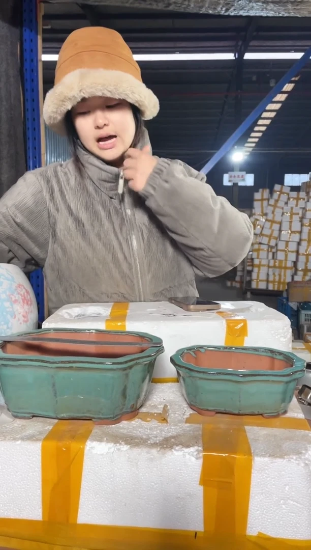 紫砂花盆宜兴紫砂粗陶花盆24/18/10