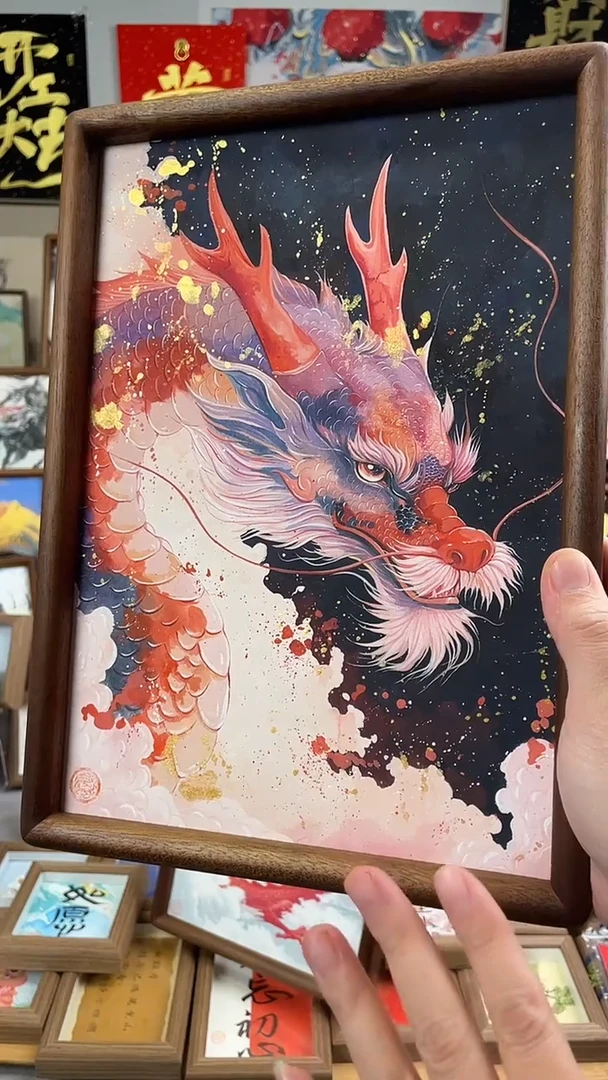 国画纯手绘书法绘画作品
