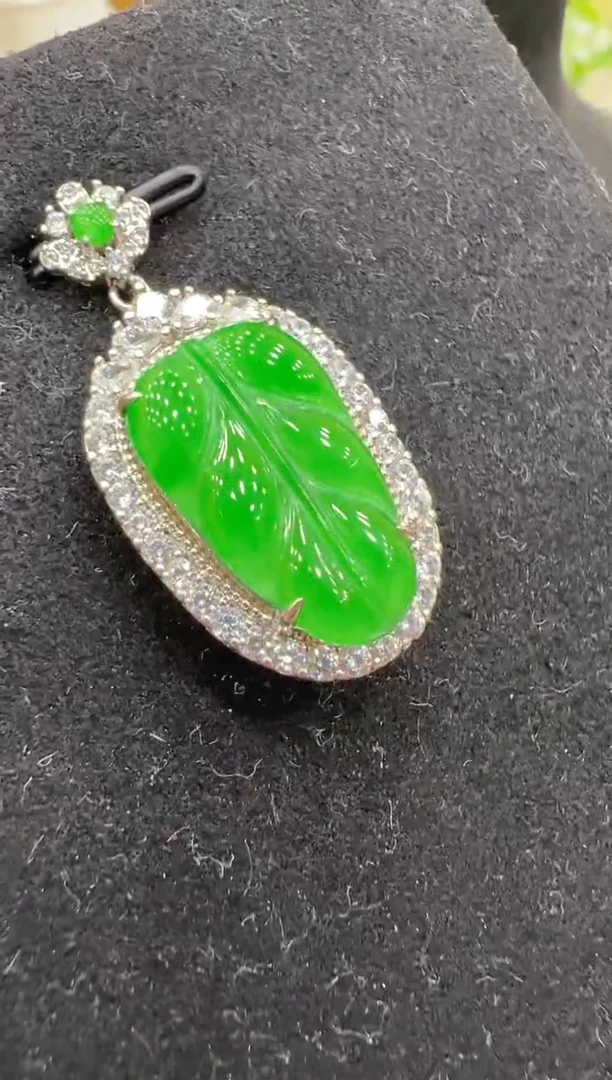 吊坠(不含链)银S925镶嵌翡翠多样性团购发一件