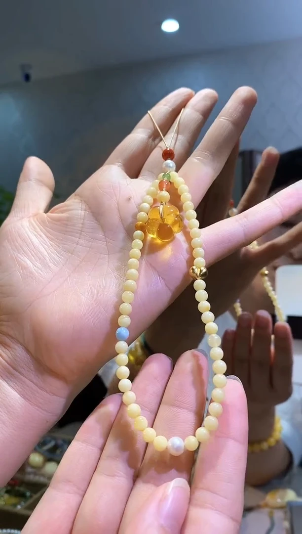 裸石琥珀未镶嵌天然琥珀蜜蜡首饰5+手机挂
