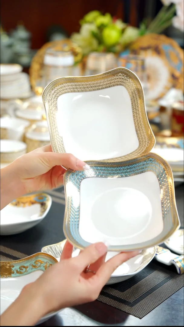 瓷片混搭沙拉碗  2个 福利款