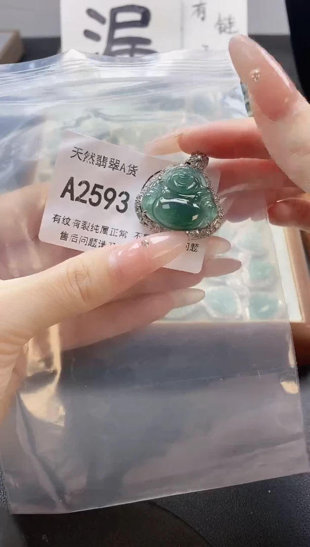 吊坠(赠链)未镶嵌翡翠天然翡翠A货