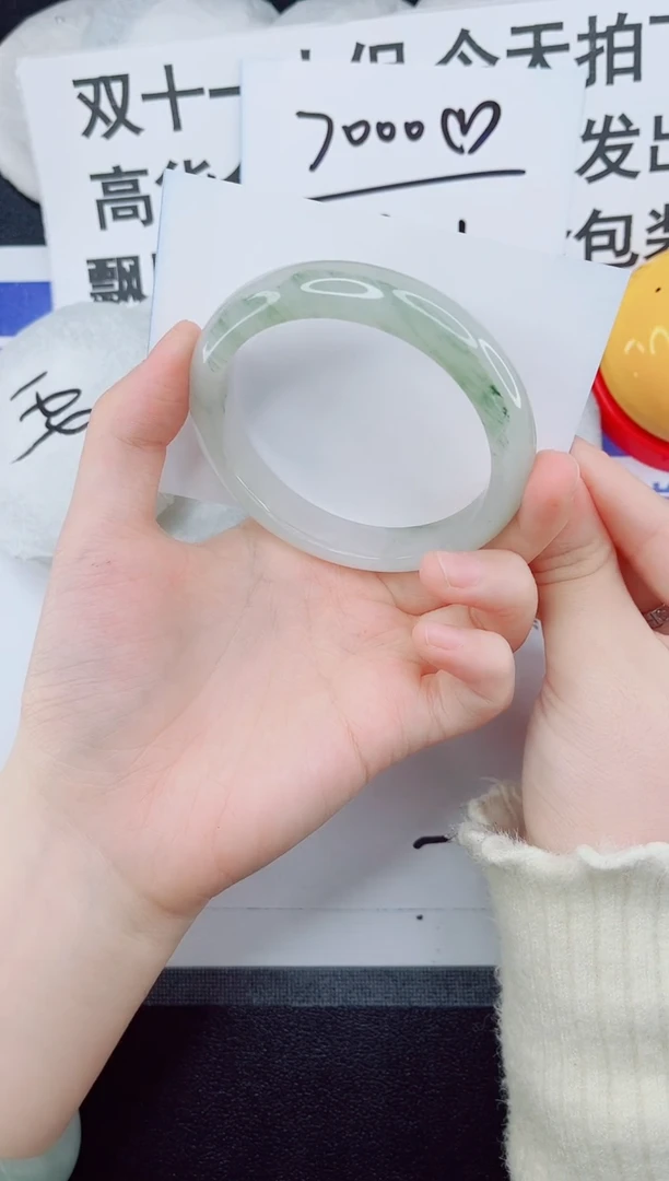 未镶嵌手镯石英质玉57-58