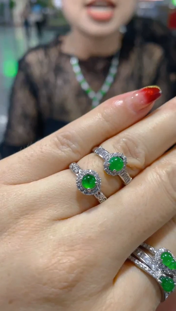 翡翠戒指未镶嵌天然A货翡翠（多样性发货拍一件发件）