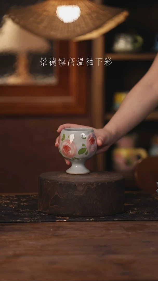 陶瓷景德镇高温釉下手绘陶瓷182