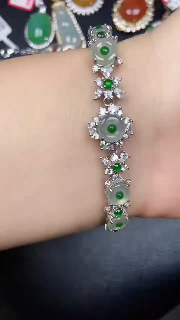 银S925镶嵌戒指翡翠2700