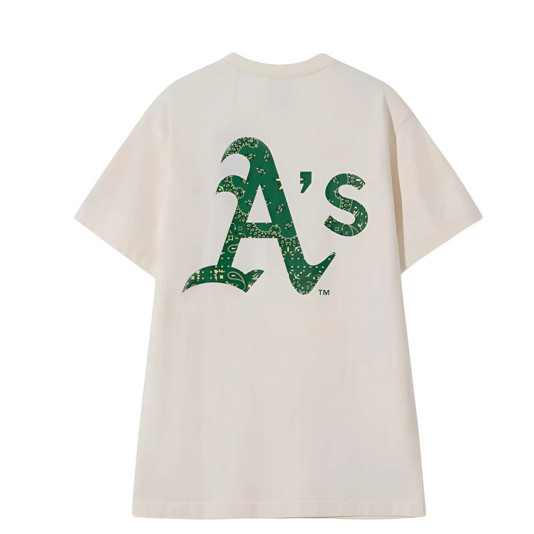 New Era x MLB联名款 SS22 套头圆领T恤 男款 米白色