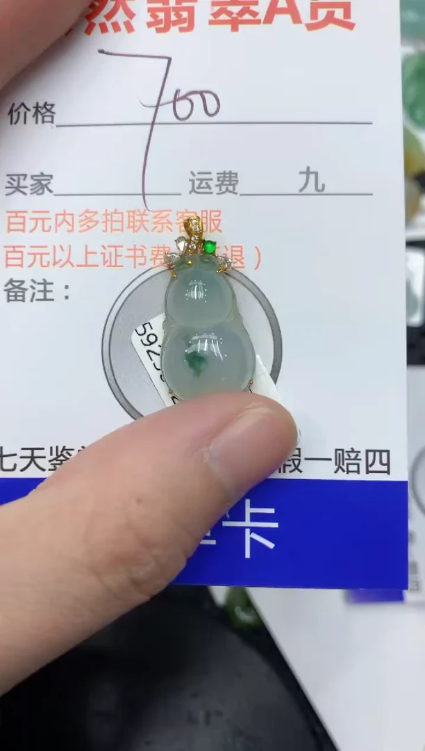 【闪购商品】翡翠颈饰18K金镶嵌111111111111