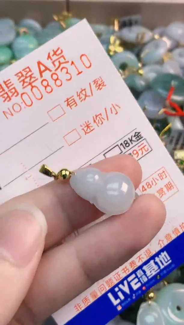 翡翠未镶嵌吊坠(不含链)1