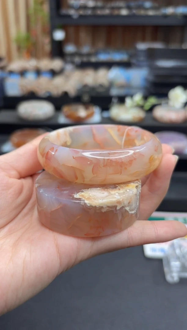 未镶嵌手镯石英质玉A74(60圈赠送镯心)不退不换