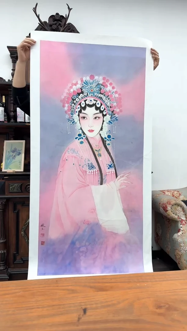 国画22人物-宁婉玉-8平尺