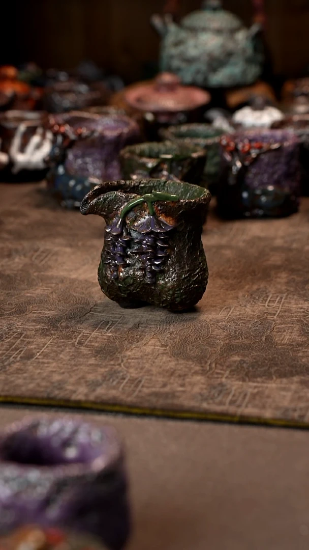 兔**太景德镇柴烧志野杯