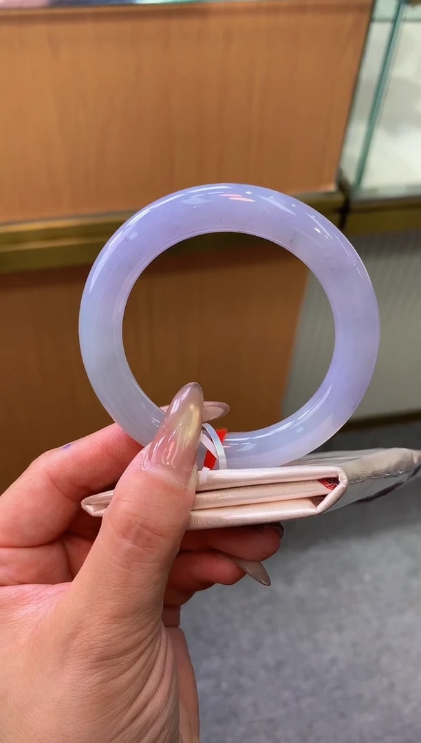 未镶嵌手镯翡翠-F61-圆条54.1