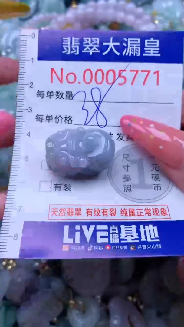 翡翠未镶嵌吊坠(不含链)5771