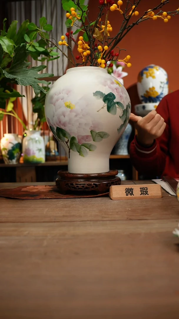 当代高温釉下彩手绘陶瓷餐具
