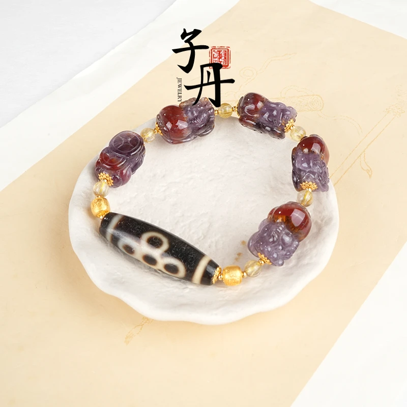 【子丹晶缘】 极光貔貅阵手串/闪电五眼（多样性发） B4-004