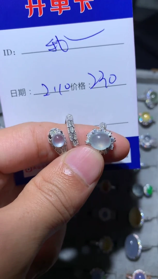 【闪购商品】翡翠戒指银S925镶嵌定向 我们服饰大的是维修