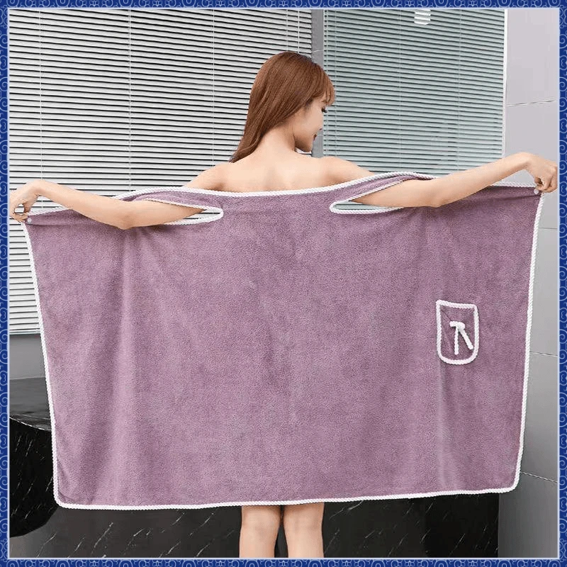 浴巾女春夏季可穿可裹家用比棉吸水速干不掉毛巾大浴巾浴裙D464