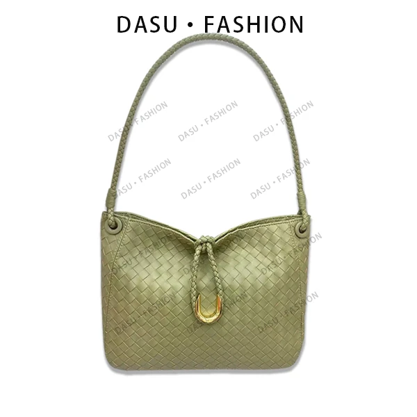 【苏总专属】J-6475-洞石绿女士轻奢黑武士单肩斜挎包