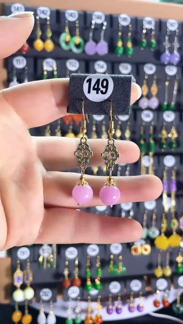 【闪购商品】翡翠耳饰银S925镶嵌149...