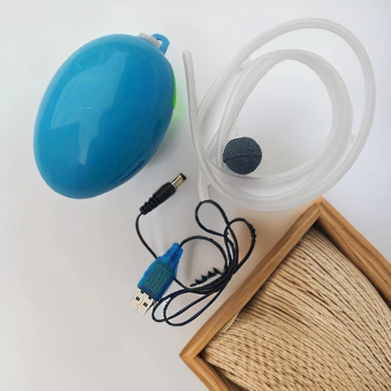 增氧泵充电便携户外钓鱼锂电池小型打氧鱼缸充氧泵单孔