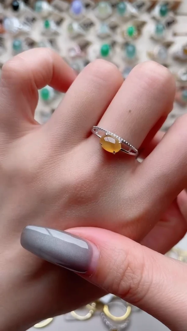 【闪购商品】翡翠戒指银S925镶嵌........