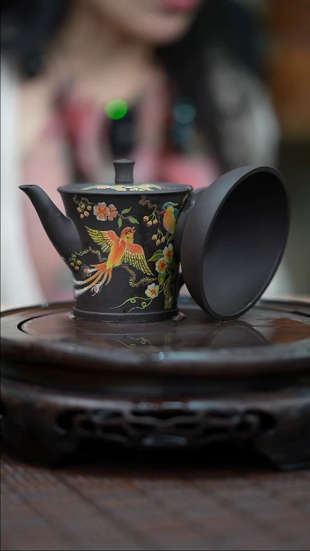茶壶紫砂宜兴紫砂岁颐传砂原矿全手7+杯子