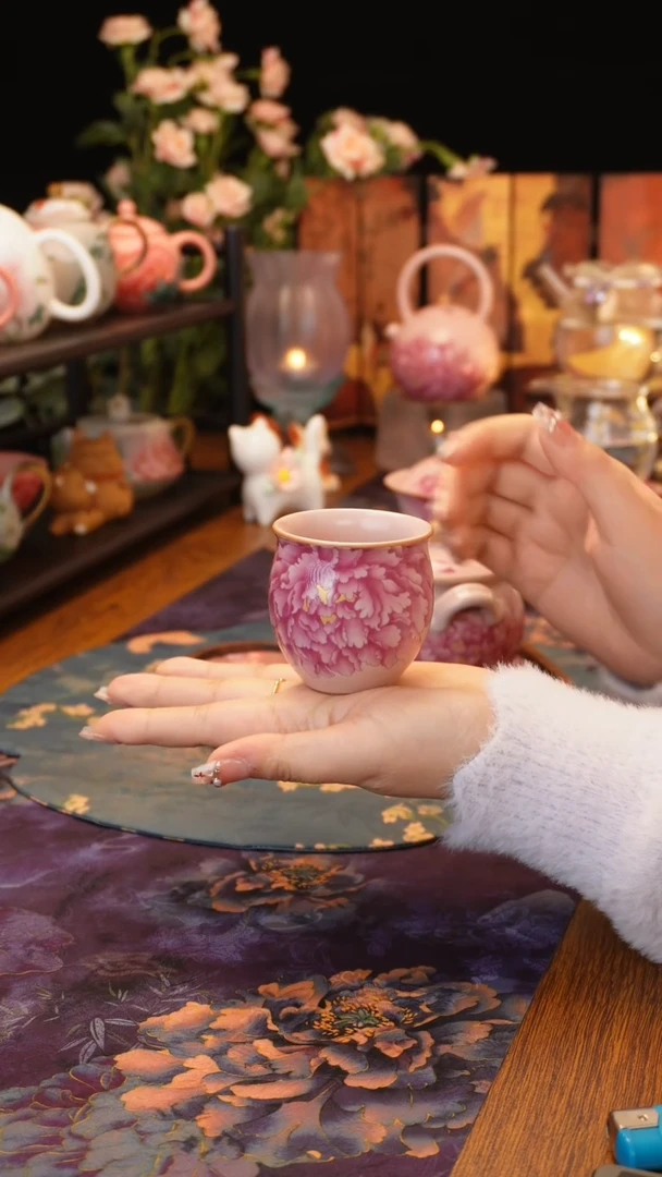 【闪购商品】粉汝牡丹蛋杯·····