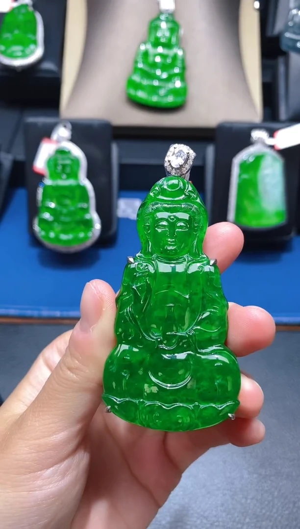 【闪购商品】翡翠颈饰未镶嵌天然A货翡翠v09  883