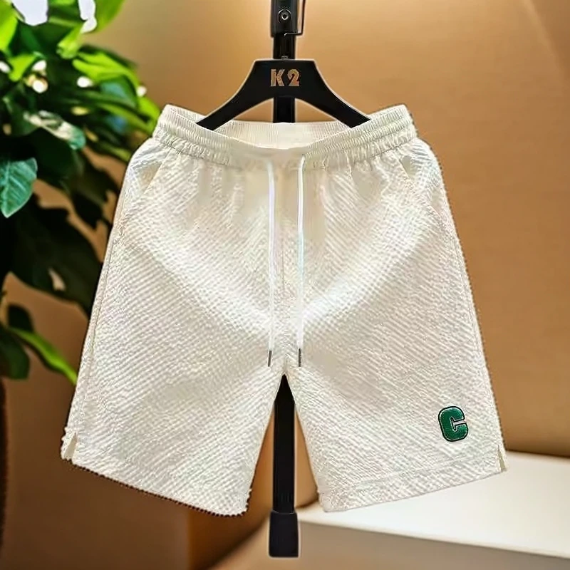 仓石一树男士短裤夏季宽松潮流百搭薄款五分裤直筒青少年沙滩中裤