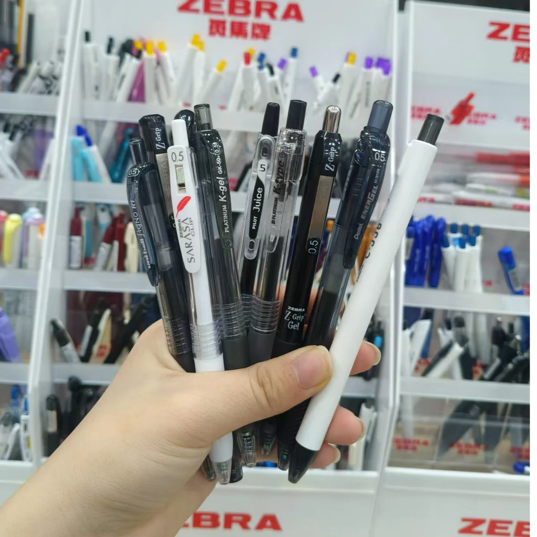 斑马百乐白金三菱派通高端进口学霸刷题笔速干0.5十支